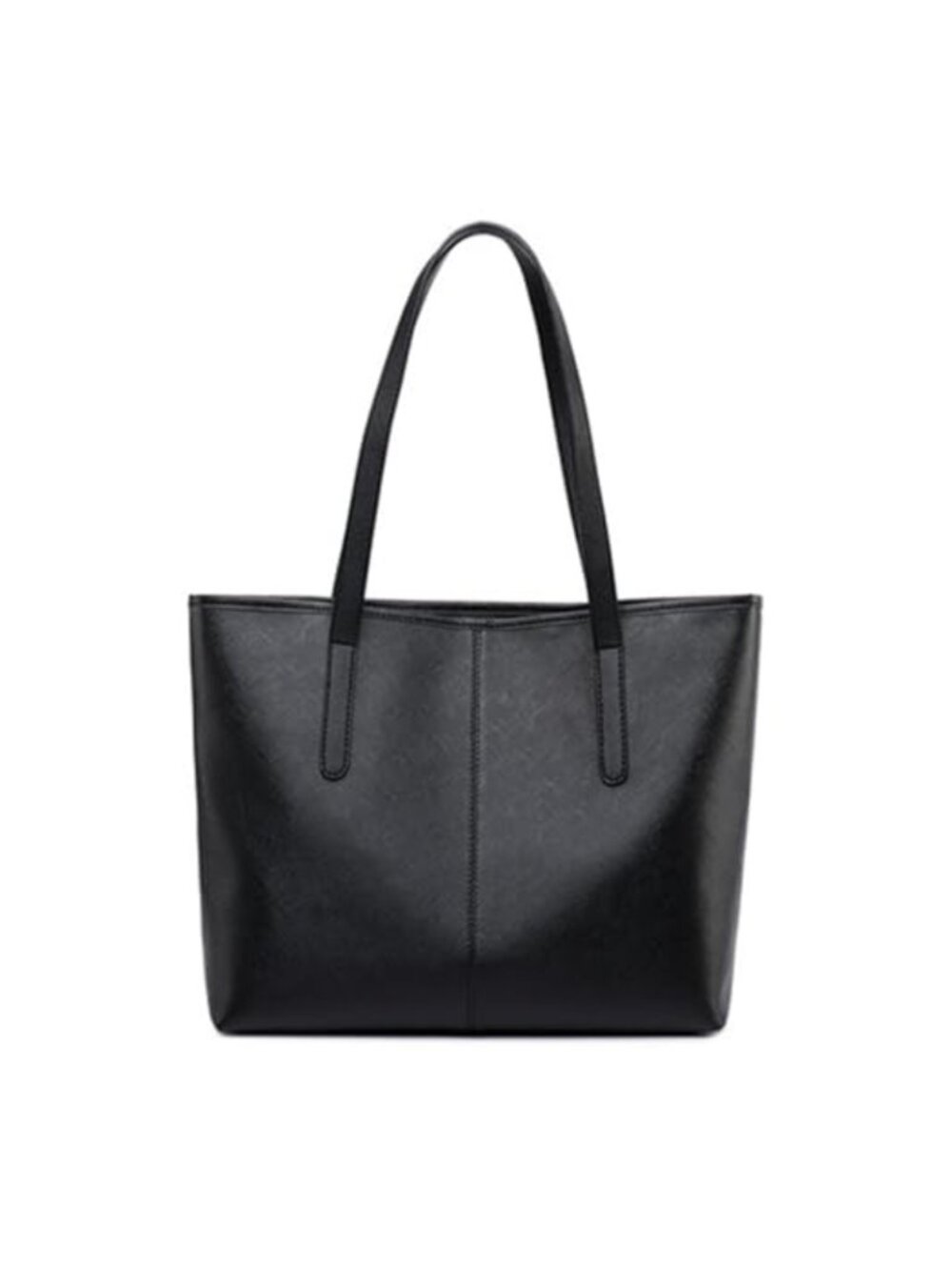 FITDON Women's PU Leather Tote Bag with Zipper, Top Handle Handbag for Work
